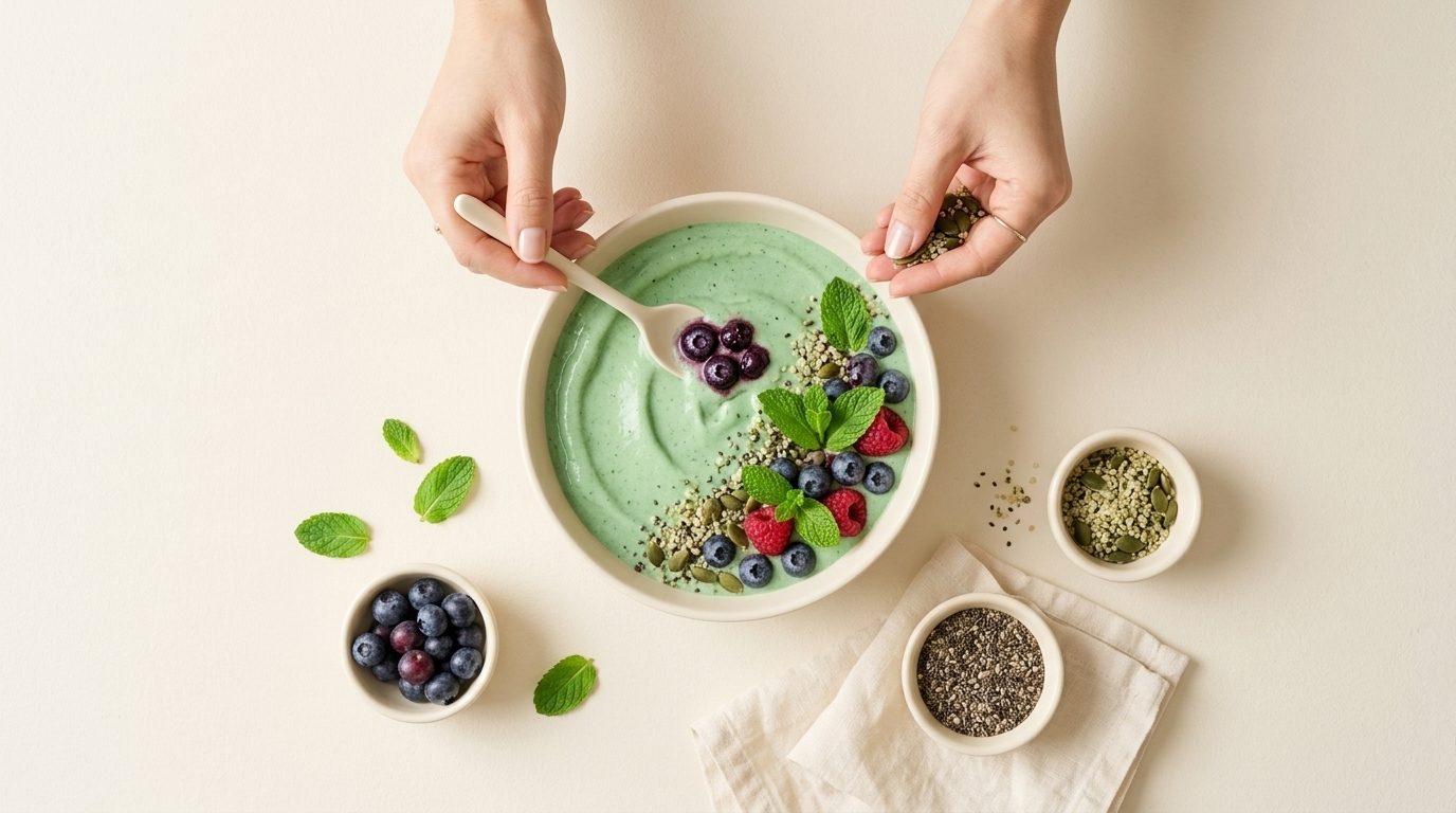 A simple, colourful bowl of food