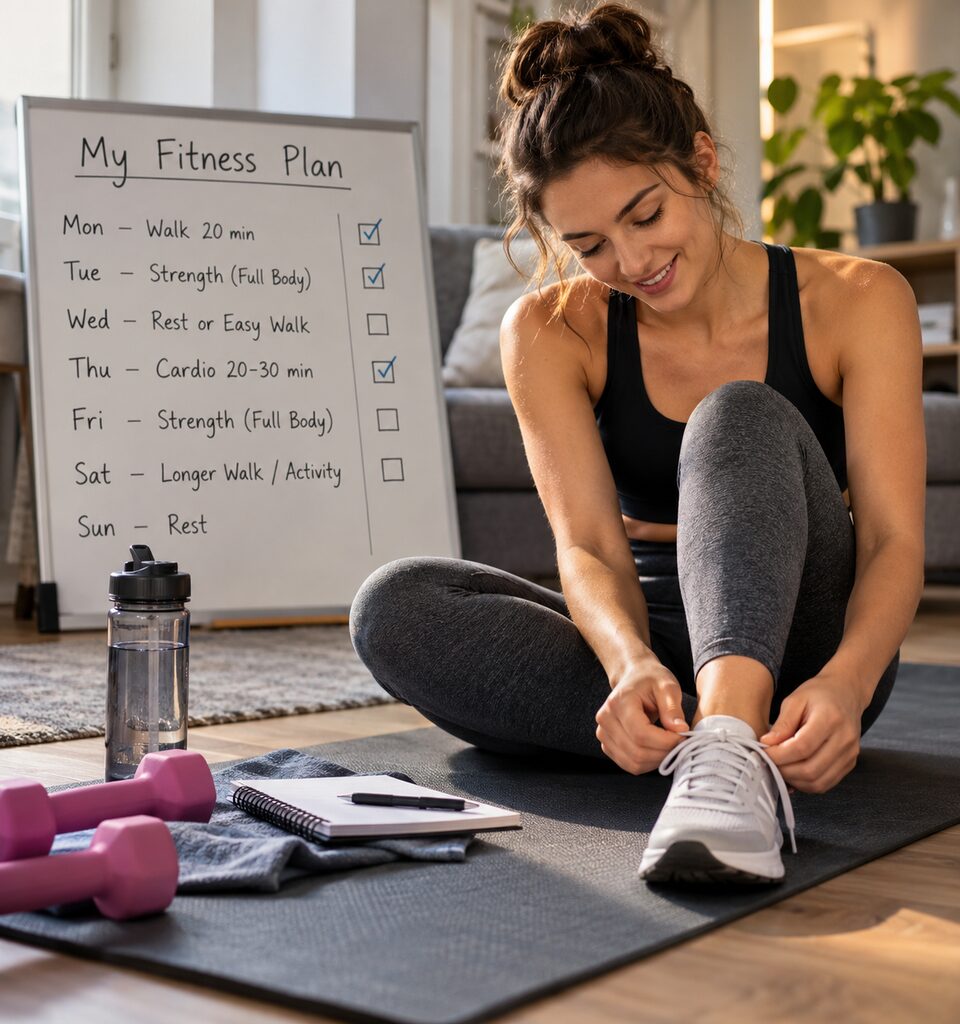 Fitness advice for beginners: preparing for a home workout